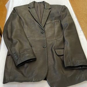 International Concepts leather jacket, size small, color black